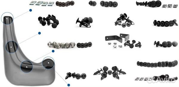 Брызговики передние Новлайн Chery Bonus