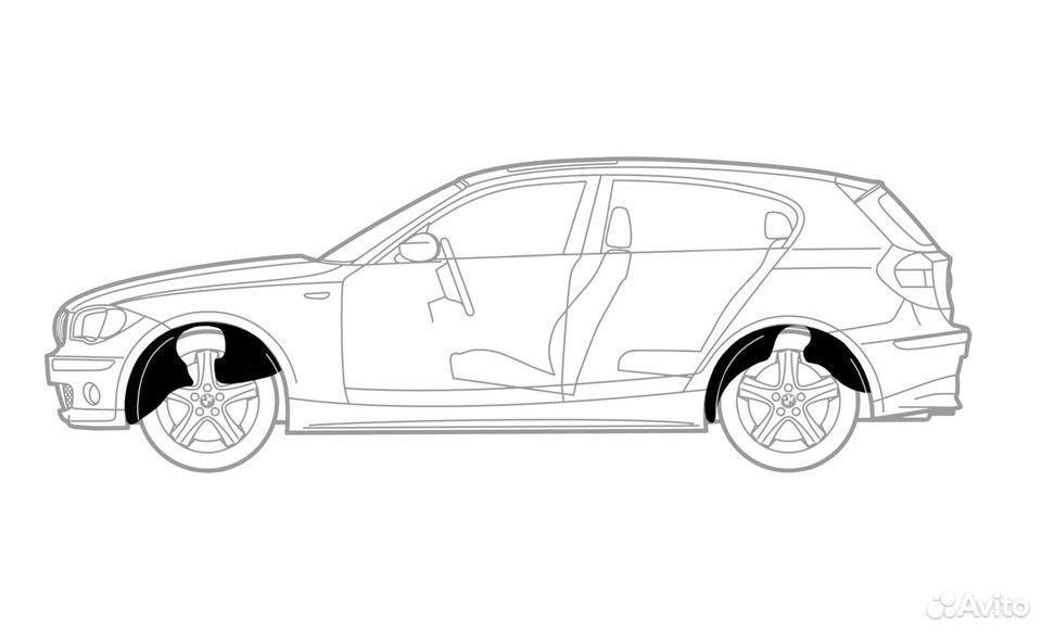 Подкрылки задние на Nissan Terrano (4х2)