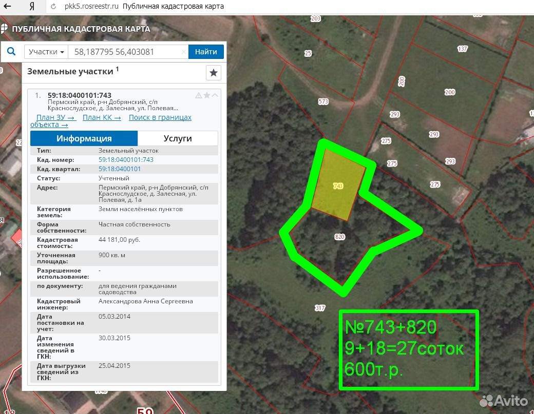 Публичная кадастровая карта пермский край добрянский район