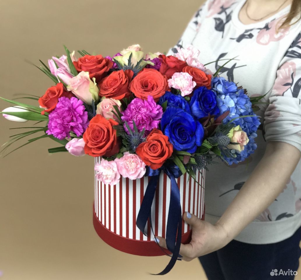 Яркая коробочка с цветами купить на Зозу.ру - фотография № 1