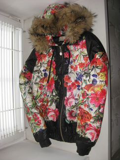 Куртка Moncler с натуральным мехом