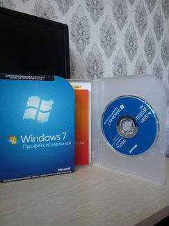 Windows 7 Pro коробка, лицензия