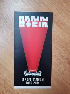 Билет на концерт rammstein в Москве 29.07.2019