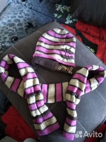Комплект шапка и шарф
