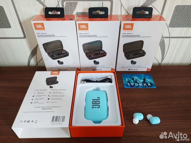 Беспроводные наушники JBL TWS-BT011 Мята