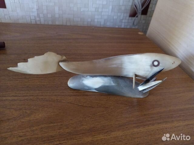 Статуэтка Рыба. Рог, кость. СССР