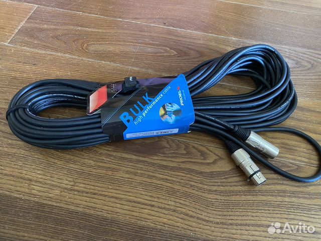 Кабель proel XLR 3, 5, 10, 15, 20 метров