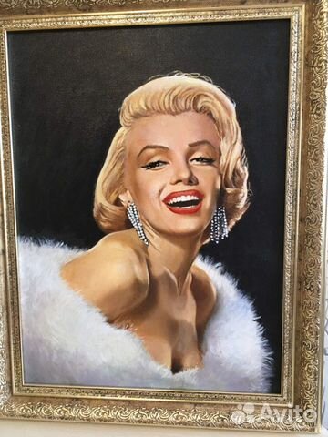 Картина Монро на полотне