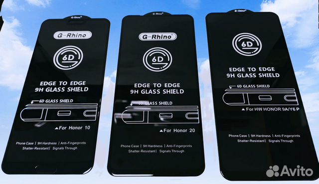 Защитное стекло 6D G-Rhino для Huawei, Honor