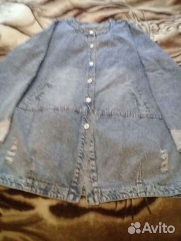 Кардиган джинсовый