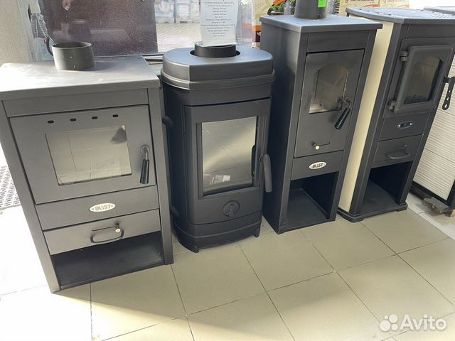 Печь-камин дровяная