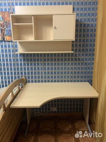 Компьютерный стол+полка+ тумба под принтер+ полка