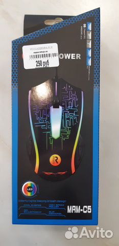 Мышь проводная с подсветкой