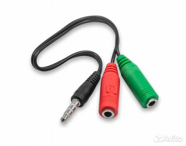 Переходник Mini Jack 3.5 мм 4pin на микрофон и нау