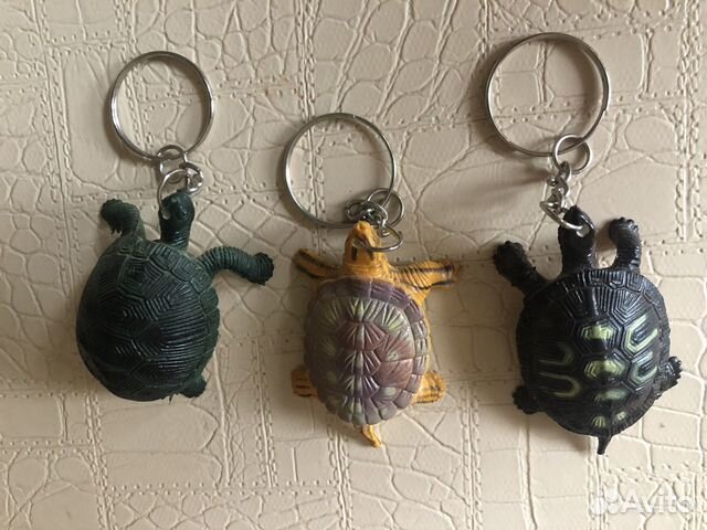 Набор брелков 3 черепахи