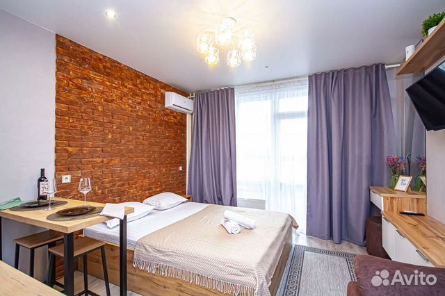 

Квартира-студия в апарт-отеле, 23 м², 2 кровати