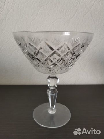 Ваза на ножке хрусталь