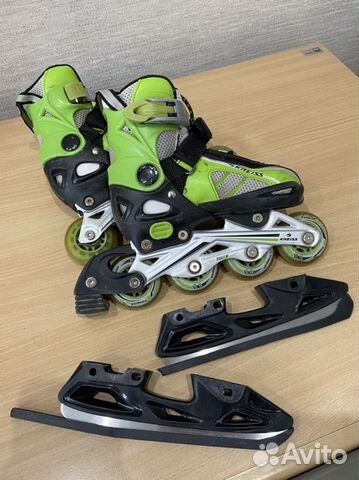 Коньки-ролики 2в1