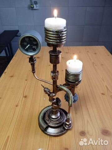 Подсвечник стимпанк