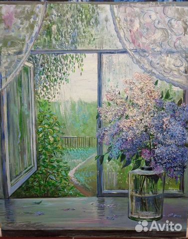 Картина маслом на оргалите. Натюрморт 