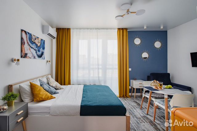 

Квартира-студия, 28 м², 2 кровати