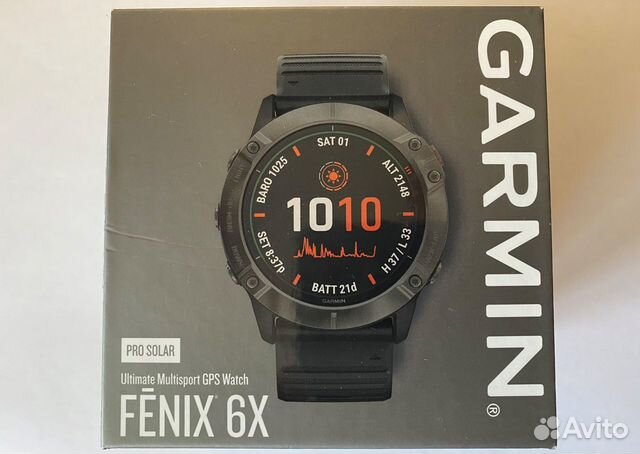 Garmin Fenix 6x pro solar titanium купить в Новодвинске | Личные вещи |  Авито