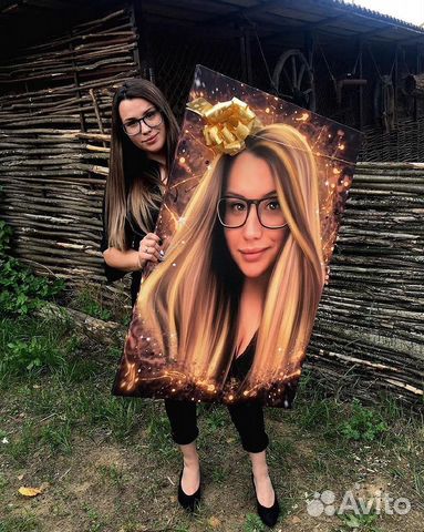 Портрет по фото, фото на холсте