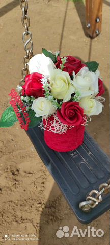 Букет в бархатной коробке