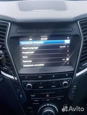 Автомагнитола бу для Hyundai Santa fe 3 (2015-18)