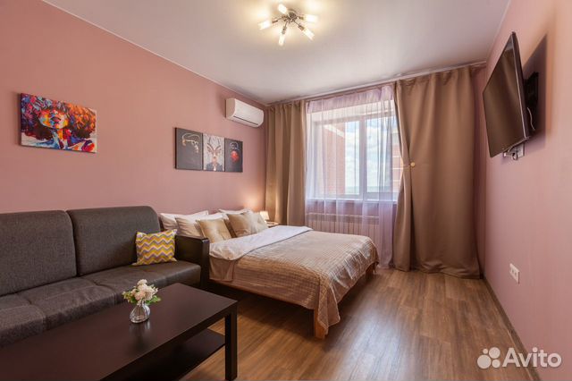 

1-к. квартира, 41 м², 2 кровати