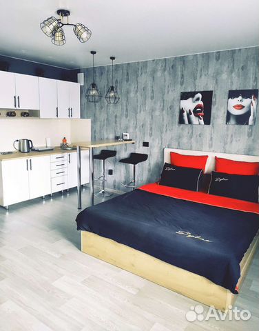 

Квартира-студия, 33 м², 1 кровать