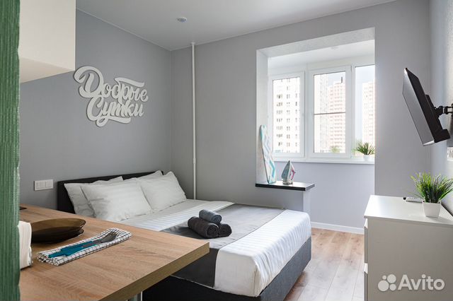 

Квартира-студия, 12 м², 2 кровати