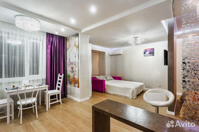 

Квартира-студия, 53 м², 2 кровати