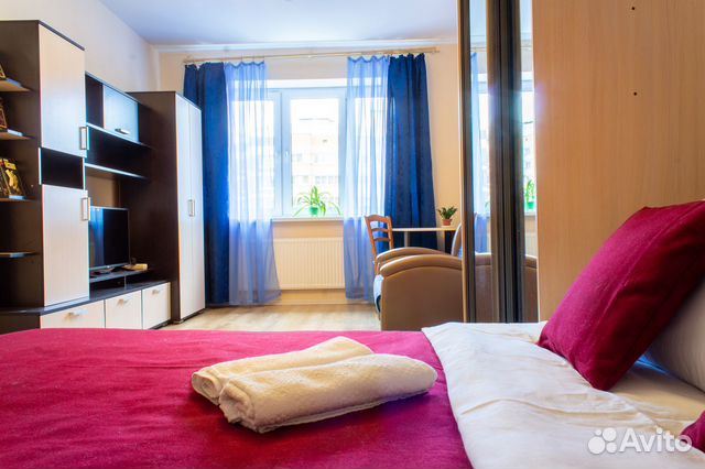 

1-к. квартира, 45 м², 2 кровати