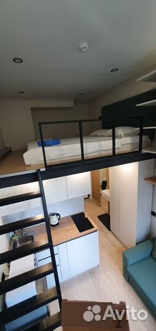 

1-к. квартира, 18 м², 2 кровати