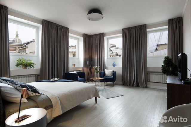 

1-к. квартира, 55 м², 2 кровати