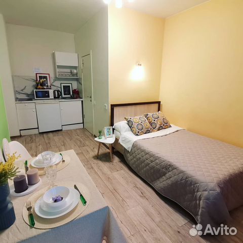 

Квартира-студия, 30 м², 2 кровати
