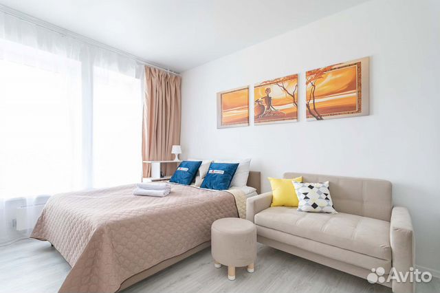 

Квартира-студия, 24 м², 2 кровати