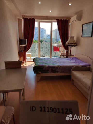 

Квартира-студия, 28 м², 2 кровати