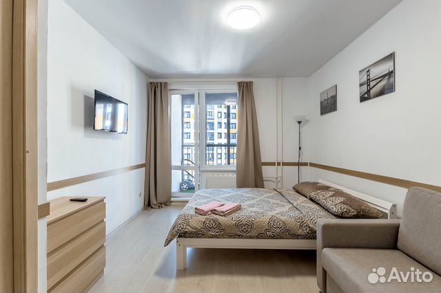 

1-к. квартира, 40 м², 2 кровати