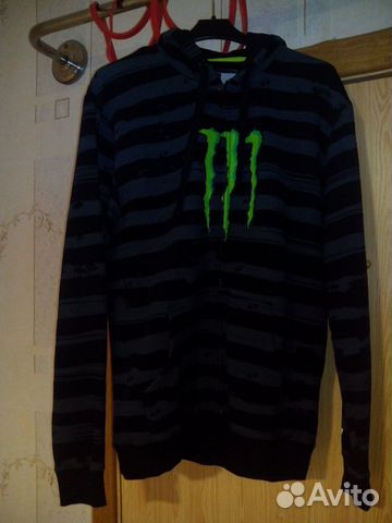 Новая Толстовка Monster Energy DC с капюшоном на м Новая Толстовка Monster Energy DC с капюшоном на м