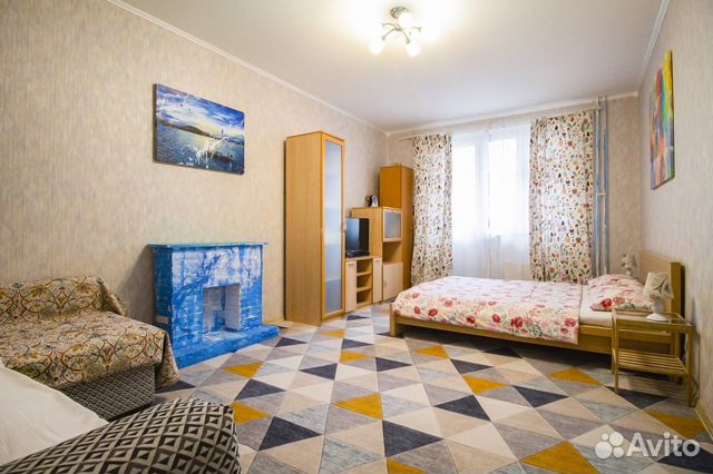 

1-к. квартира, 42 м², 3 кровати