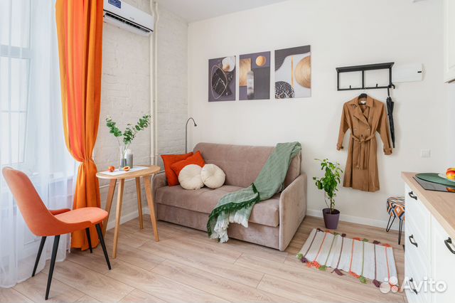 

Квартира-студия, 17 м², 1 кровать