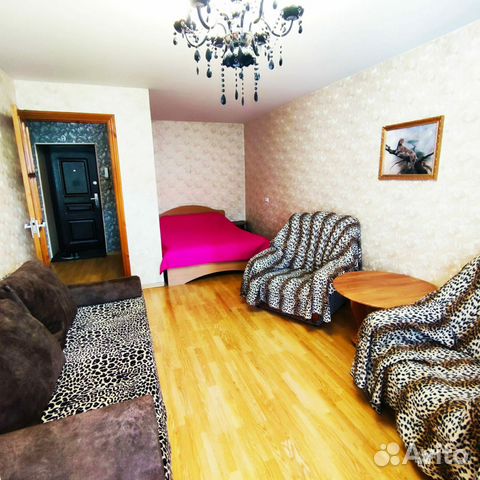 

1-к. квартира, 44 м², 3 кровати