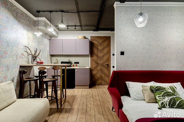 

Квартира-студия, 30 м², 2 кровати
