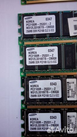 6 планок оперативной памяти для серверов HP