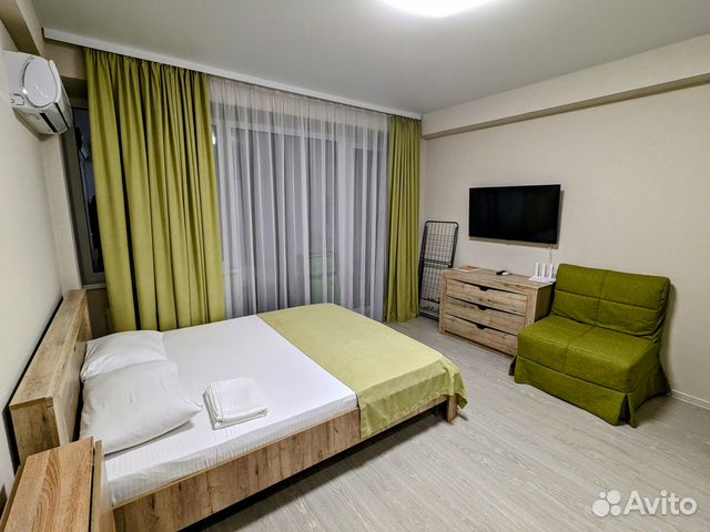 

Квартира-студия, 28 м², 2 кровати