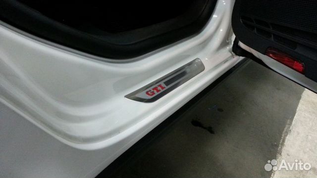 Накладки на пороги vw gti volkswagen комплект 4 шт