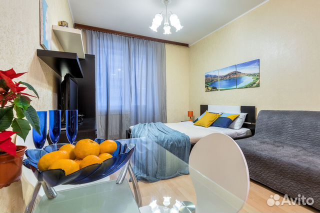 

Квартира-студия, 39 м², 2 кровати