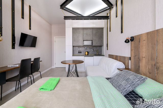 

Квартира-студия, 27 м², 2 кровати